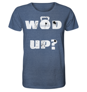 Wod Up? - Organic Shirt (meliert) - No Lift No Gift - Dein Online Shop 